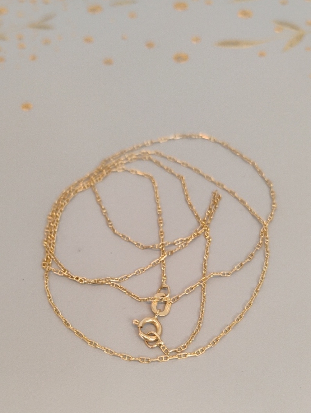 High Shine Mariner 14 K Gold Necklace